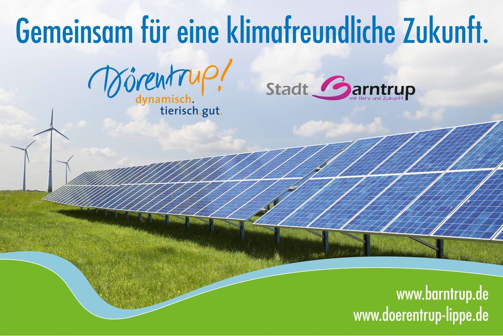 Dörentrup Barntrup: Zusammen sind wir mehr - für mehr Klimaschutz! (foto: ©elxeneize, ©Simon Kraus – stock.adobe.com)